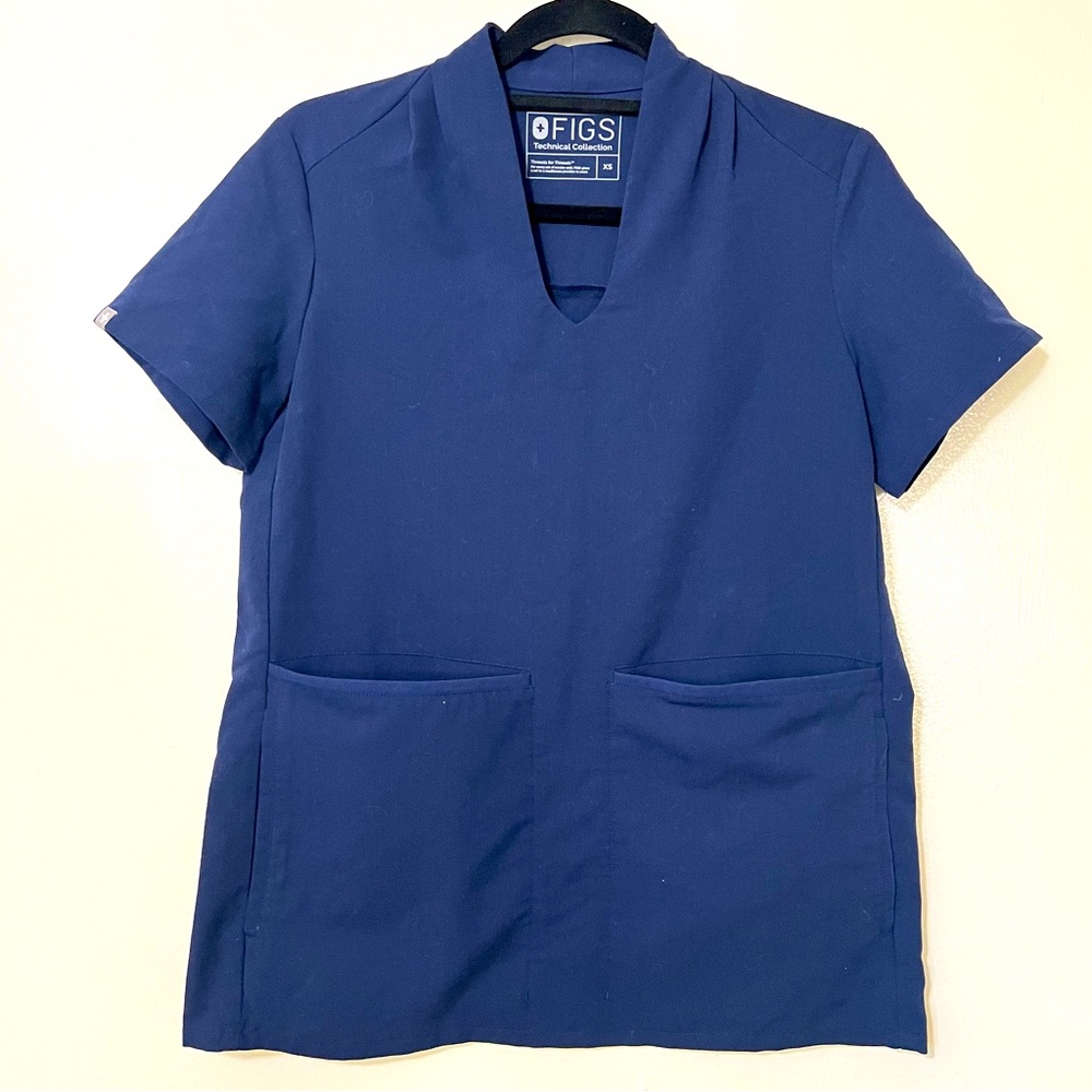Figs Oversized Pocket Relaxed Banepa Scrub Top XS